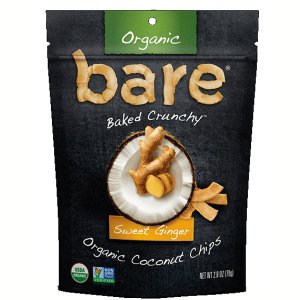 Organic Baked Crunchy Sweet Ginger Coconut Chips