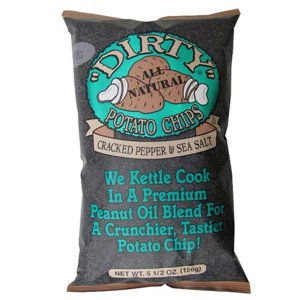 Dirty Cracked Pepper and Sea Salt Potato Chips