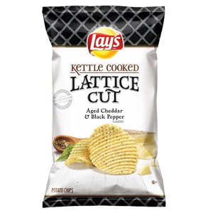 Frito  40 % less fat Cheddar and Black Pepper Potato Chips