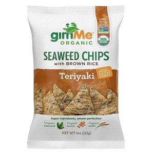 Teriyaki Seaweed Chips with Brown Rice