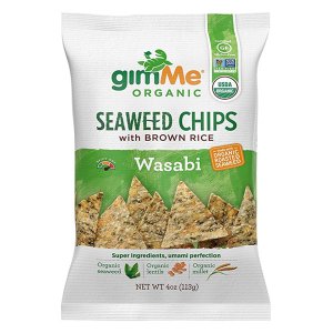 Wasabi Seaweed Chips with Brown Rice