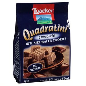 Quadratini Chocolate Bite Size Wafer Cookies