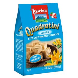 Quadratini Vanilla Bite Size Wafer Cookies