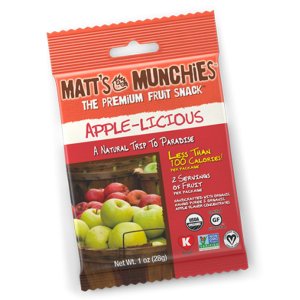 Matt Munchies Premium Fruit Snack Apple-Licious Flavor