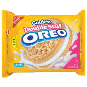 Oreo Golden Double Stuf Sandwich Cookies