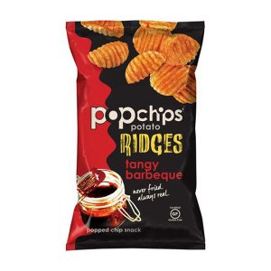 Popchips Potato Ridges Tangy Barbeque Chips