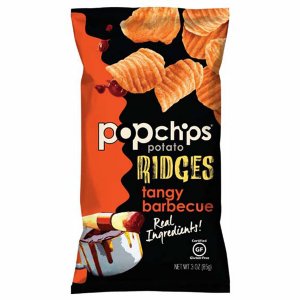 Popchips Potato Ridges Tangy BBQ Chips