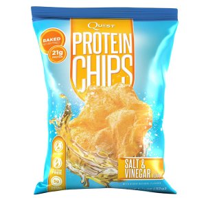 Salt and Vinegar Flavor Protein Chips