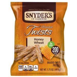 Snyder's of Hanover Honey Wheat Braided Twists Pretzels